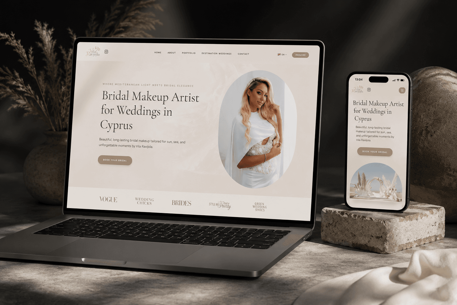 Bridal Makeup Cyprus website