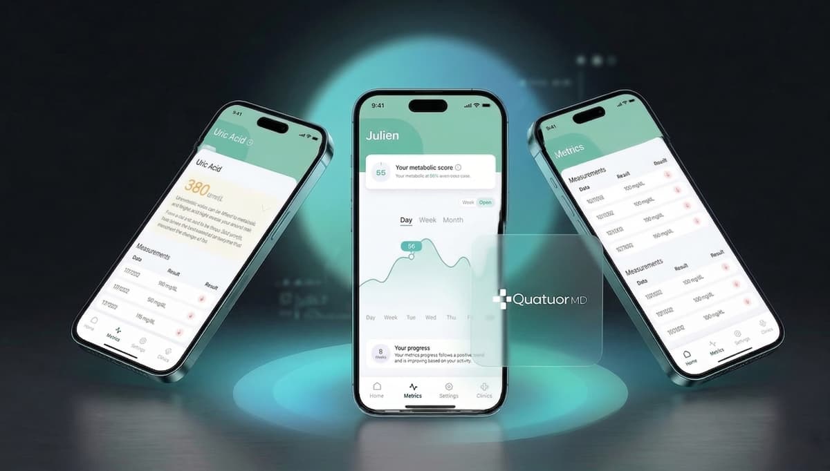 QuatuorMD aplikacija — nadzorna tabla za praćenje zdravlja