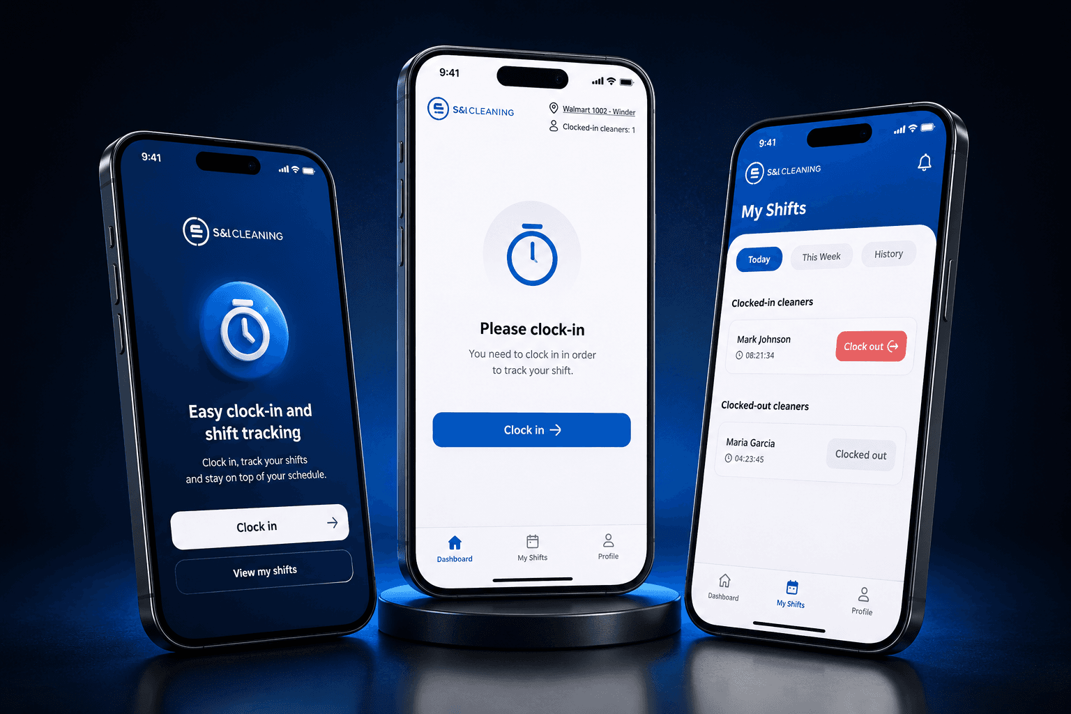 S&I Cleaning workforce management app